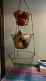 Brass fruit basket