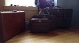 Vintage and modern Samsonite luggage