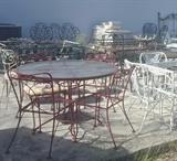 just some of the wrought iron being offered