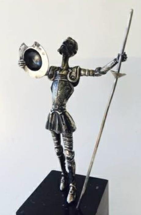 Sterling Silver Don Quixote statue