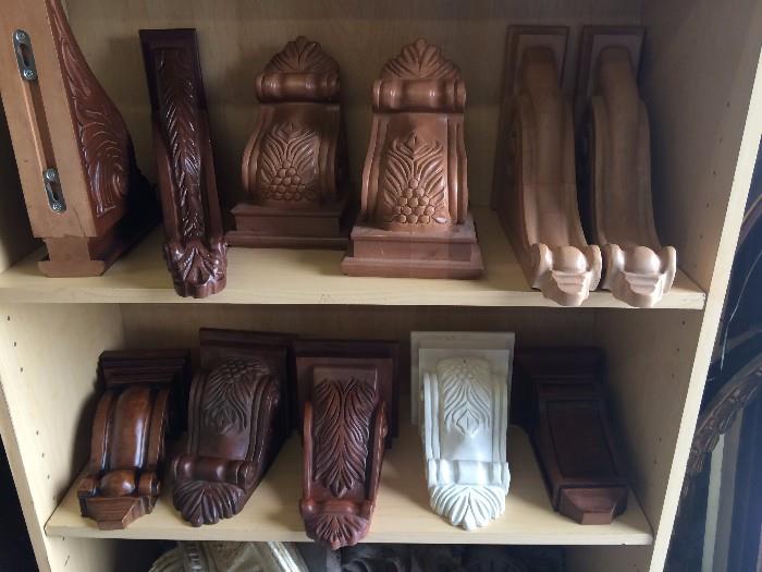 carved solid wood cordels