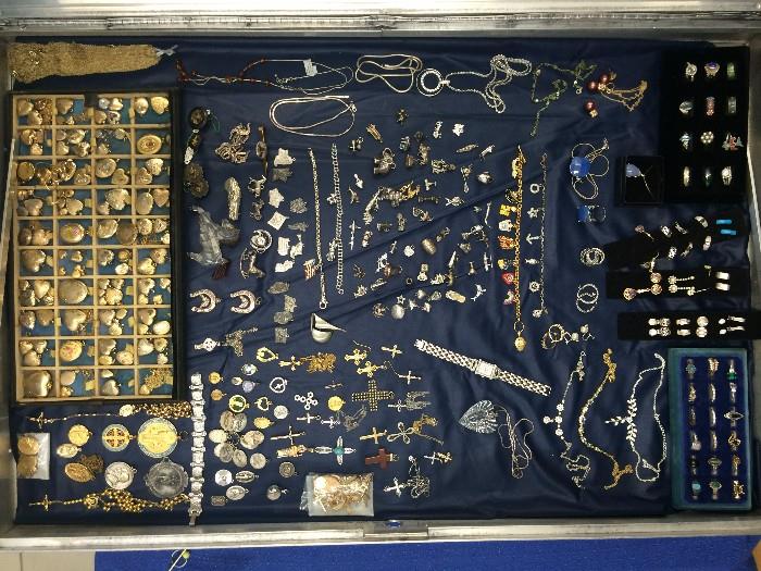 just one case of many full of jewelry