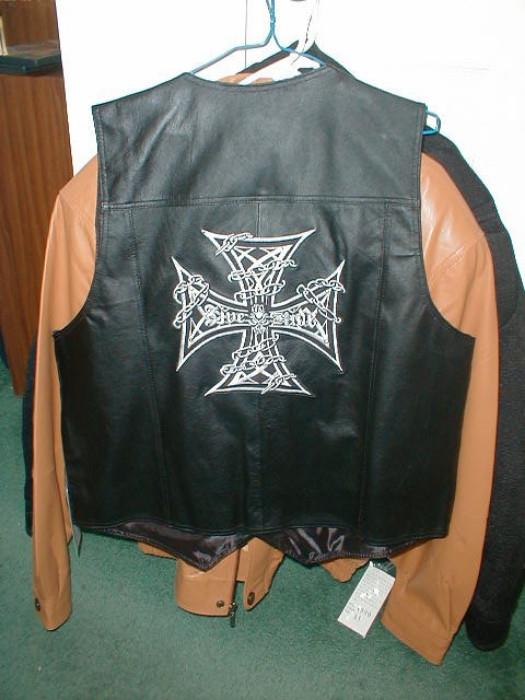 leather motorcycle vests