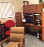 Chair $25 Oak file $85 Desk $25