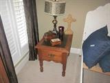 pair of matching end tables