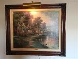 Thomas Kinkade Hometown Lake - Hometown Memories IV 