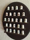 Franklin porcelain thimble collection
