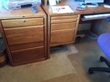 Oak file and office desk
