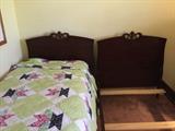 Berkey & Gay Twin beds part of a 5 piece set; 1940's