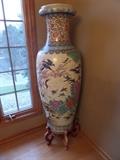 5FT TALL DECORATIVE CHINESE VASE. VERY HOT RIGHT NOW WITH ASIAN COLLECTORS.