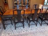 Here is the Chin Hua by Century dining room set.  Once in a lifetime opportunity to own this magnificent set. The Asian style lends to all decor styles.  Very versatile & timeless. 