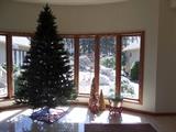 9' CHRISTMAS TREE.  FROM FRONTGATE.  CHRISTMAS DECOR