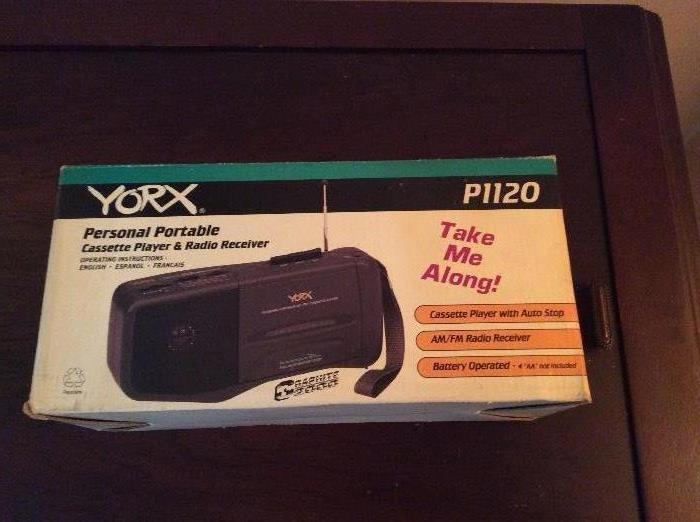 YORX portable cassette - new in box