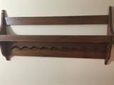 Antique dish rack with pegs