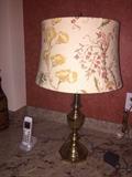 2 of 2 brass lamp with custom shade