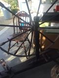 Antique spinning wheel