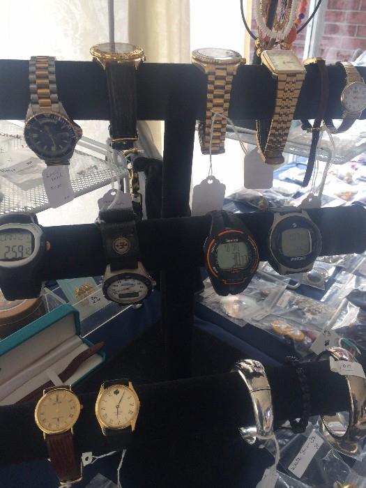 Large variety of men's watches