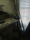 Some of the rods for salt water and fresh water fishing