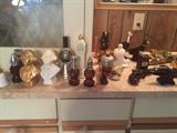 Collection of avon perfume bottles 