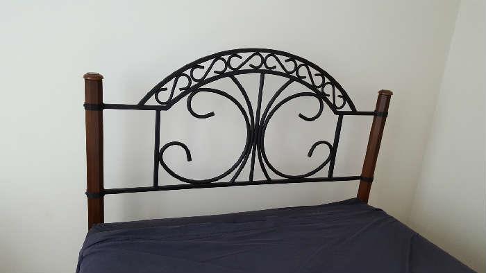 Wrought iron bed - $100