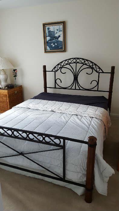 Wrought iron full size bed - $100