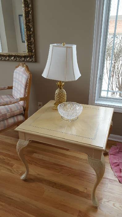 Light wood accent table  $40
