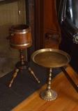 Small Brass Pedestal Table