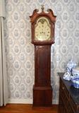 Antique (late 1700's, early 1800's) Early American Grandfather Tall Case Clock, Working