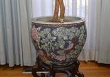 Chinese Fish Bowl Planter / Jardiniere