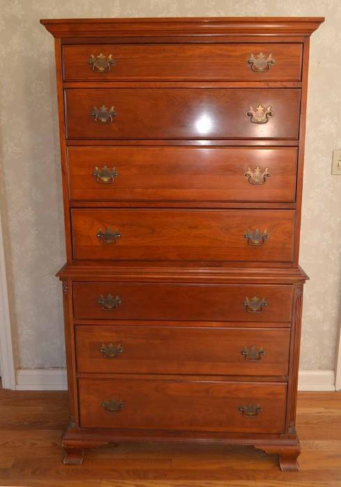 Vintage Traditional Highboy Chest of Drawers
