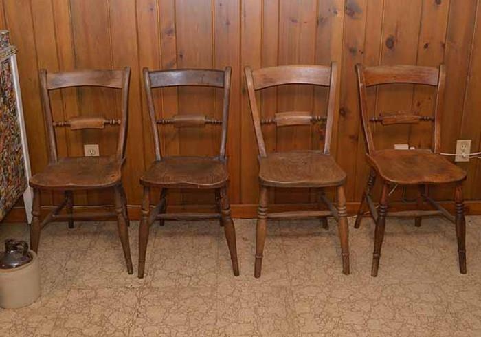Vintage Wood Dining Chairs