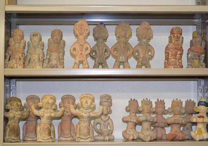 South American / Mexican Terra Cotta Museum Replica Statues