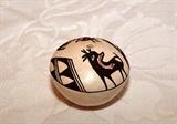Acoma Polychrome, Deer with Heartline, Seed Jar