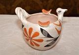Acoma Polychrome Bird/Basket Shaped Pot