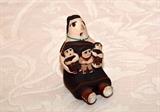 Santa Domingo Storyteller w/ 3 Children Figure