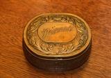 Brass "Pozzoni's" Trinket Box