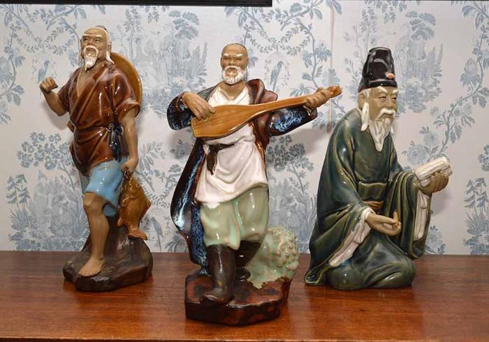 Chinese Mudmen Statues