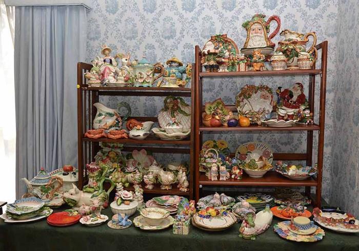 Large Collection of Fitz & Floyd (Plates, Jars, Teapots, Figures, Etc.)