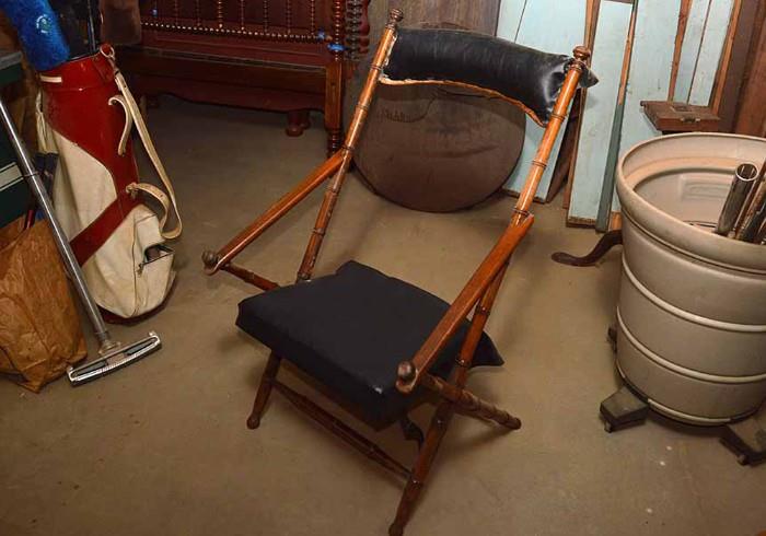 Vintage Wood Folding Chair 