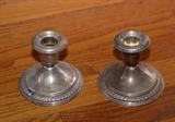 Weighted Sterling Silver Candlesticks