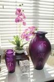 Asian glass vases and decor