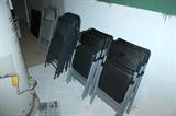 Many nice folding chairs