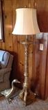 Heavy Brass 70" Tall Lamp with brass duck.  Very nice decorative prices for the home.