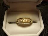 Men's 1+ carat Wedding band set in 14K yellow gold