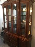 Gorgeous china cabinet from Thomasville. Has matching tea cart/buffet, table and 6 chairs.