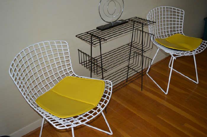Knoll Bertoia Wire Mid-Century Modern Chairs 