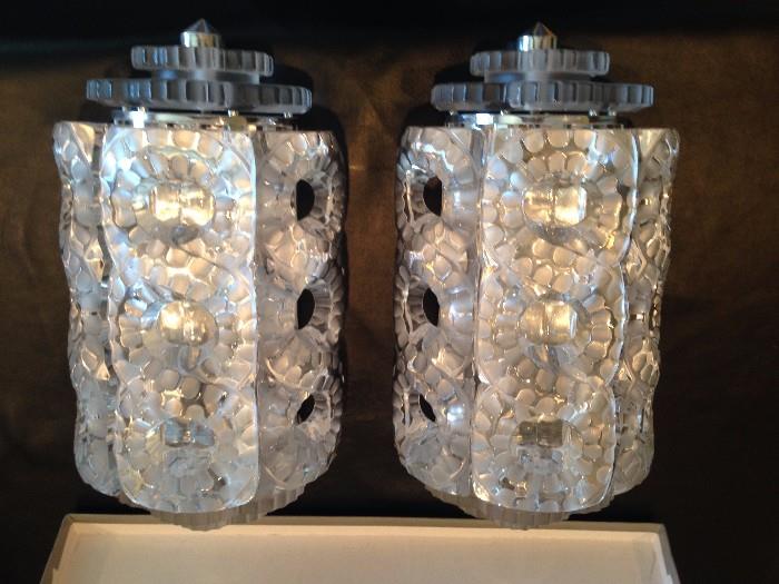 Lalique Seville Small Crystal Wall Sconce 