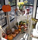 Halloween Decorations, Birdhouses and Birdhouse Stand