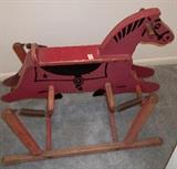 Vintage Red Wonder Rocking / Riding Horse