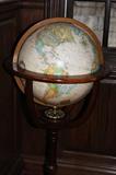 Globe on wooden stand. Wonderful condition.